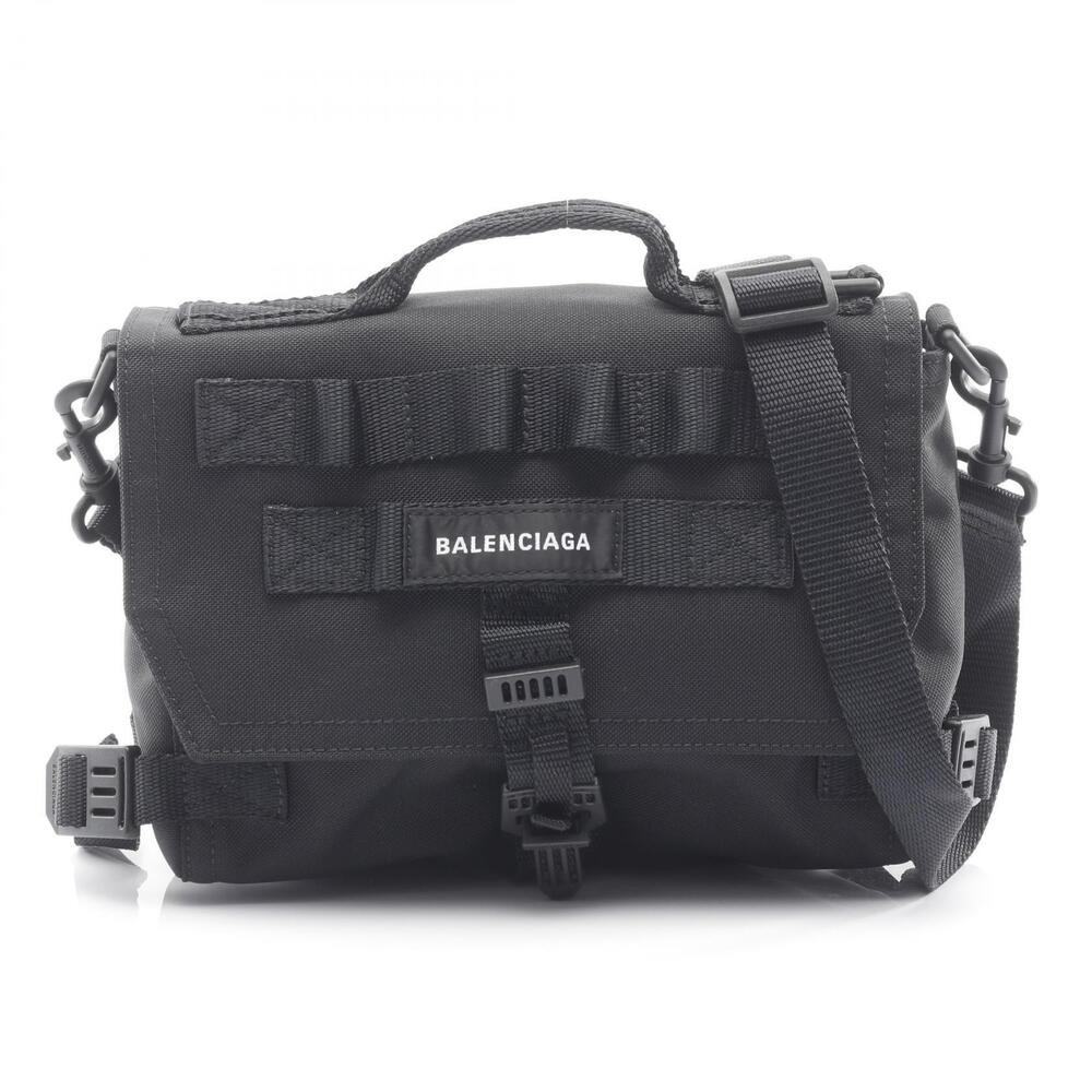 Balenciaga ARMY MESSENGER Handbag Canvas Black